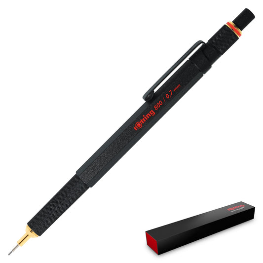 Rotring 800 Black Mechanical Pencil with a 0.7 mm lead