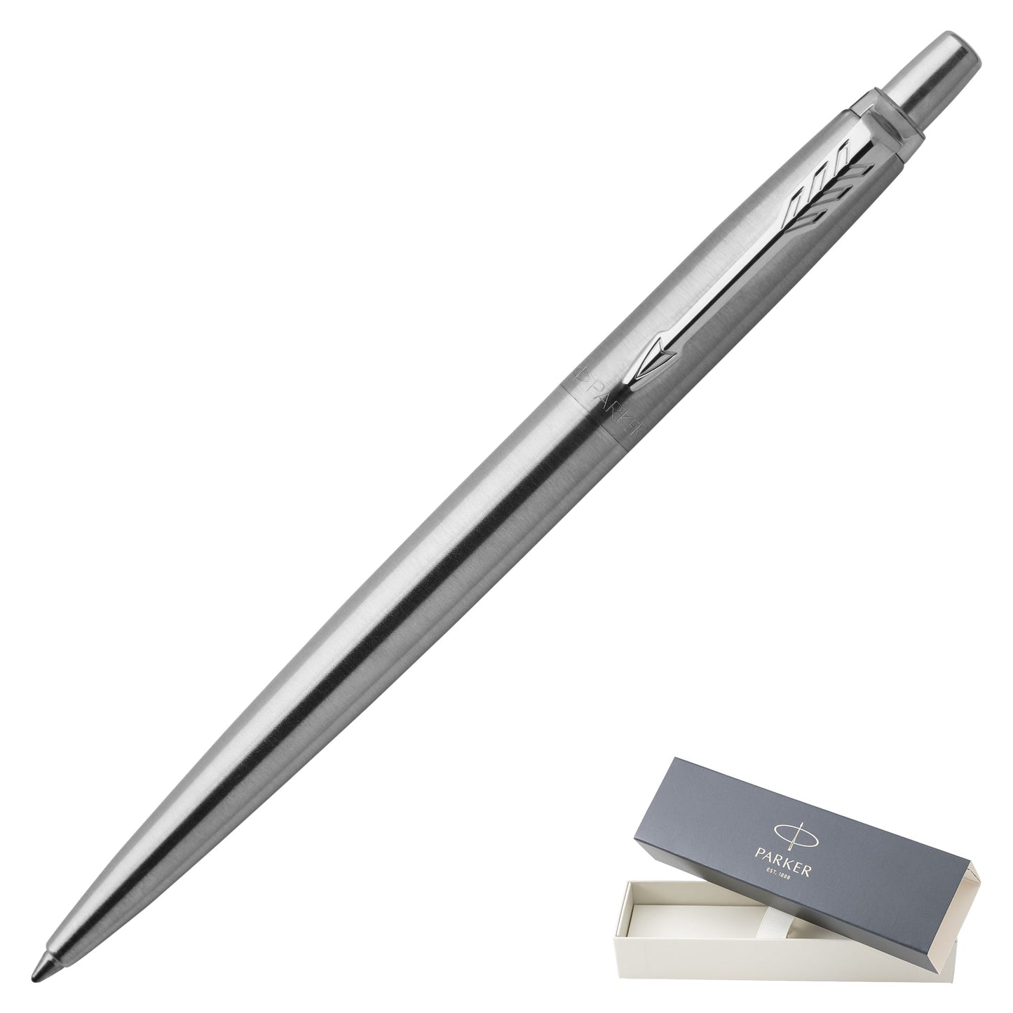 Parker Jotter Stainless Steel Chrome Trim Ballpoint Pen