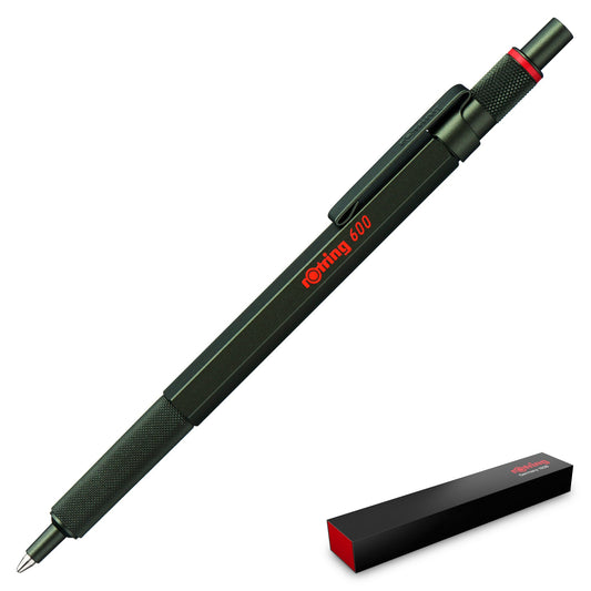 Rotring 600 Ballpoint Pen in Camouflage Green