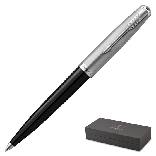 Parker 51 Black Chrome Trim Ballpoint Pen