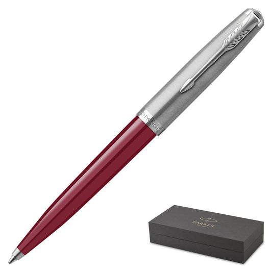 Parker 51 Burgundy Chrome Trim Ballpoint Pen