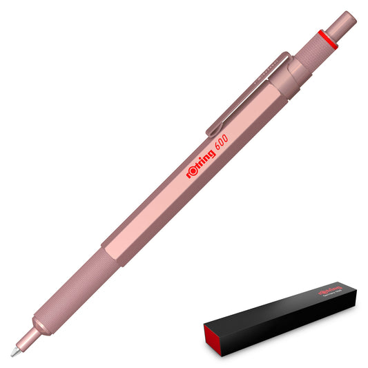 Rotring 600 Rose Gold Ballpoint Pen