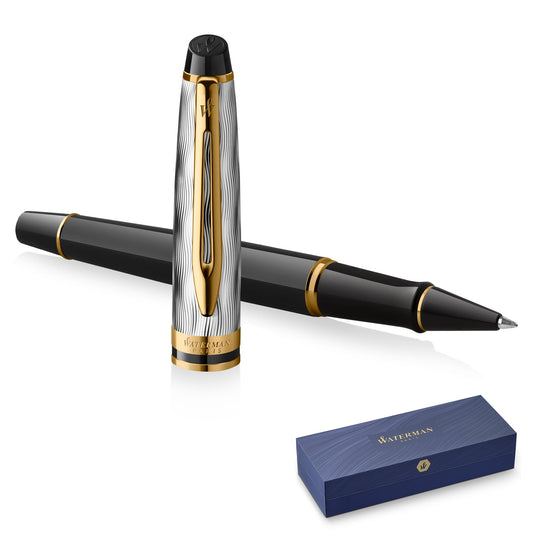 Waterman Expert 24K Deluxe Black GT Rollerball Pen