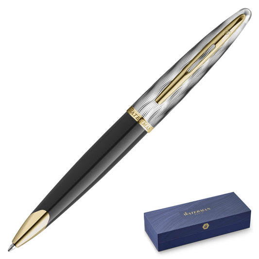 Waterman Carène 24K Deluxe Black GT Ballpoint Pen