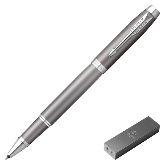 Parker IM Writing Rituals Grey Chrome Trim Rollerball Pen