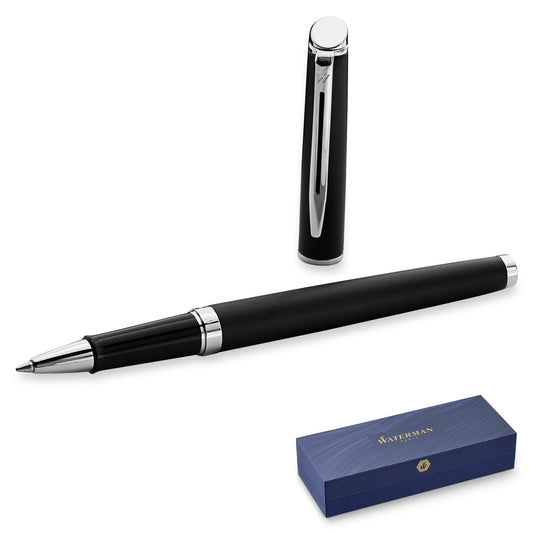 Waterman Hémisphère Matte Black Chrome Trim Rollerball Pen