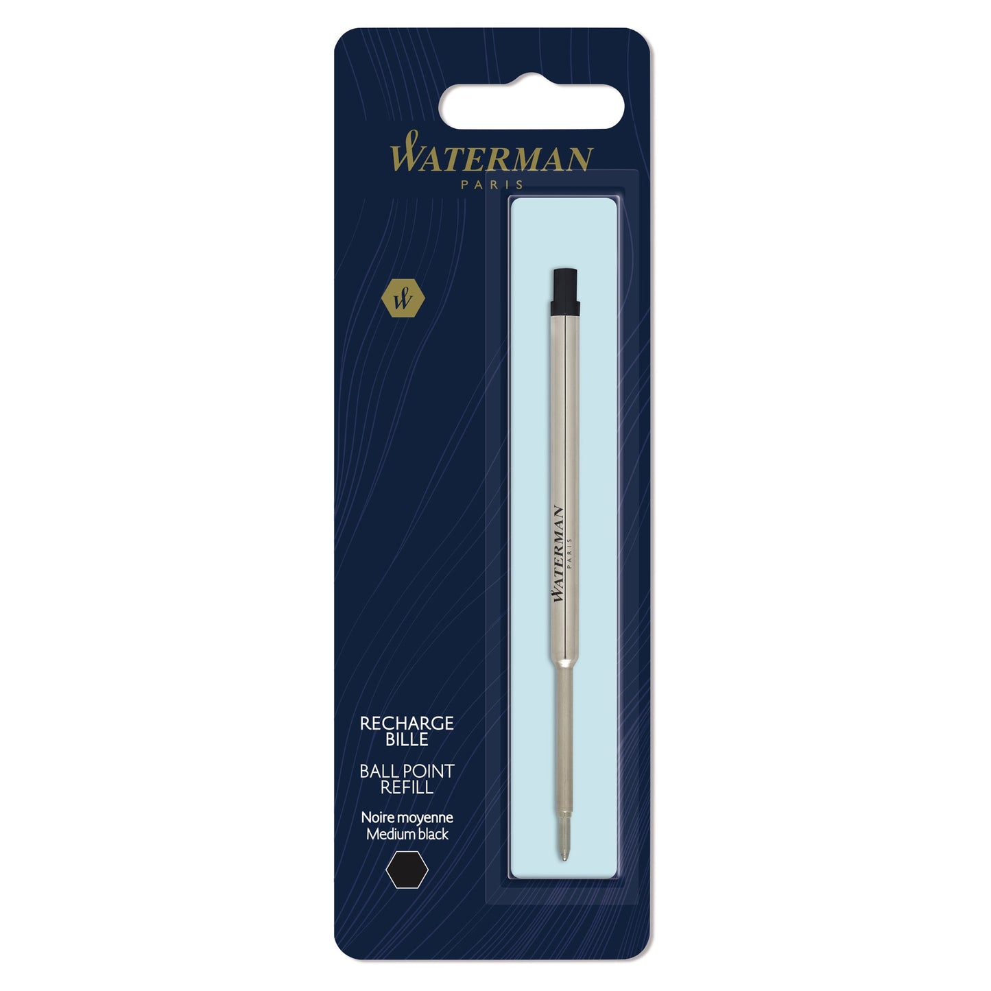 Waterman Ballpoint Refill with medium black ink